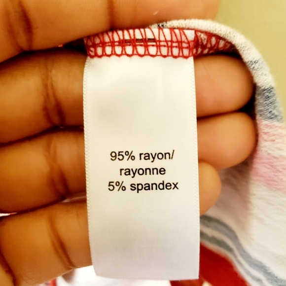 24/7 Maurices Multicolored Striped Sleeveless V-Neck Blouse Size XS NWT - Picture 8 of 9